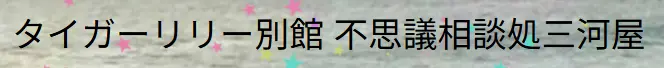 タイガーリリー別館 不思議相談処三河屋の店舗情報
