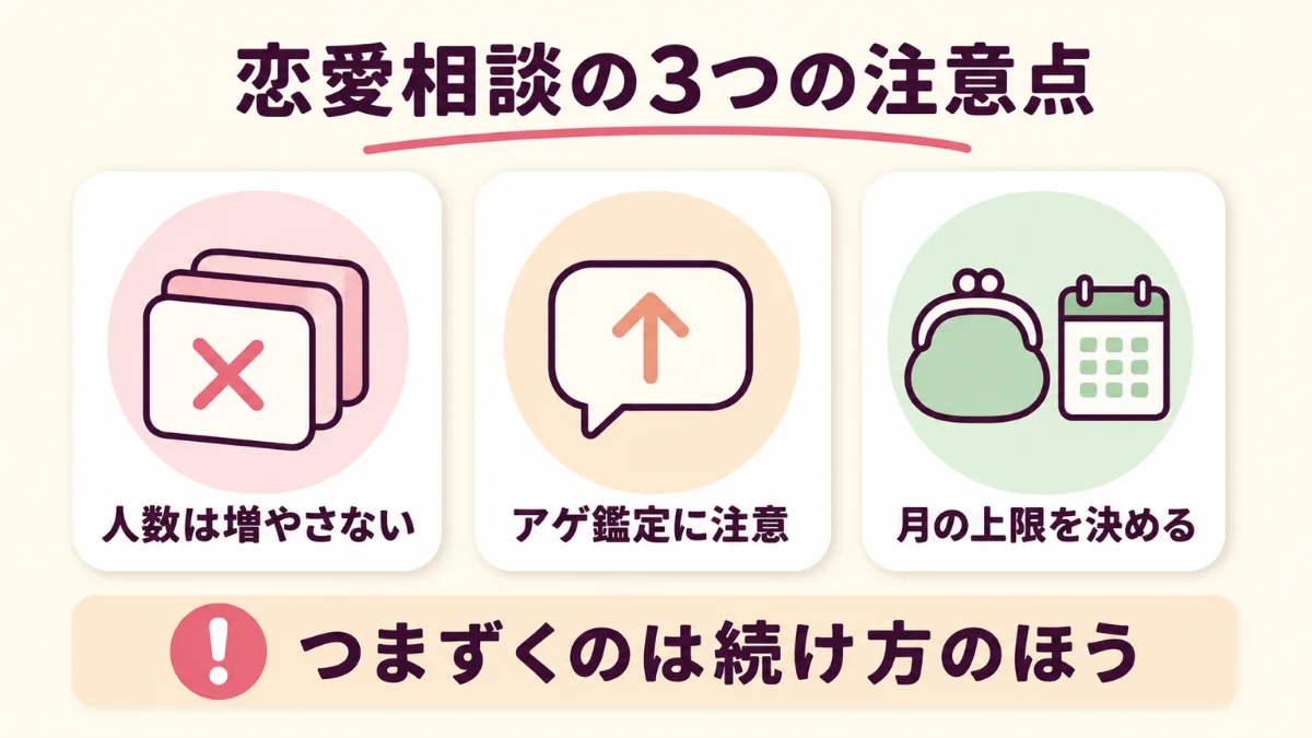 電話占いで恋愛相談をするときの3つの注意点