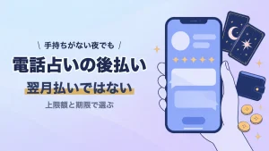 電話占いの後払いの上限額と支払期限