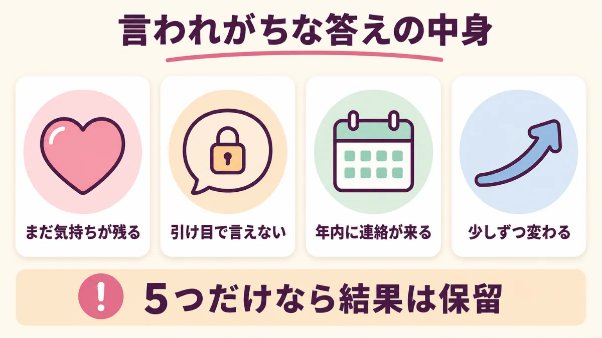 電話占いの復縁相談で言われがちな答えの中身