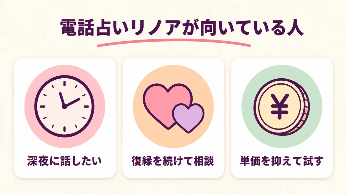 電話占いリノアが向いている人の特徴