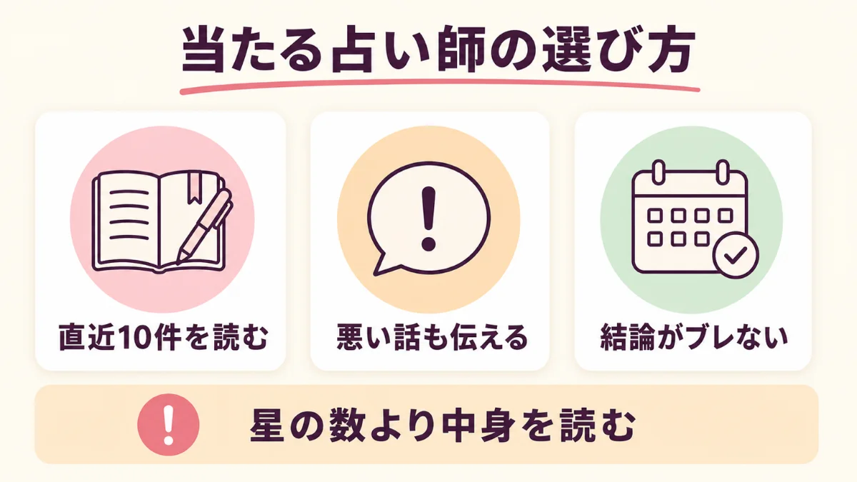 電話占いピュアリで当たる占い師を選ぶ3つの目安