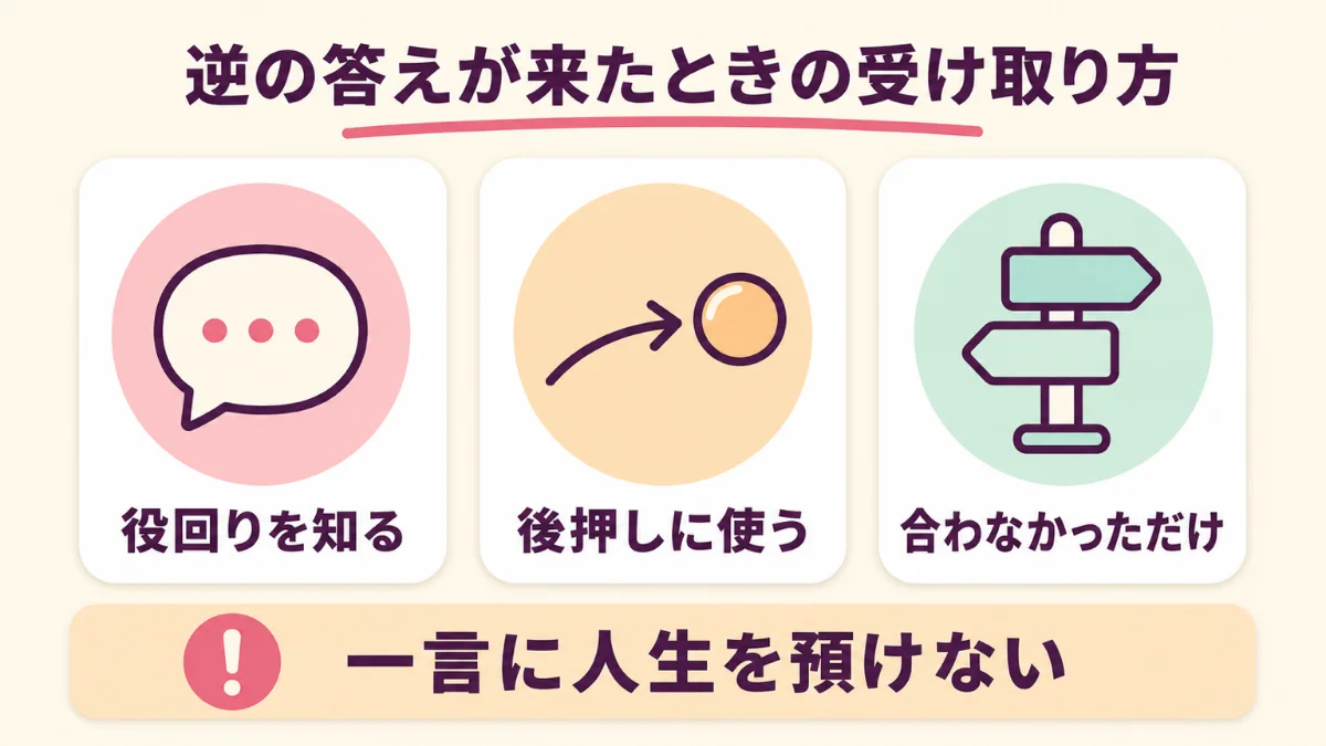 仕事を辞めた方がいいと言われたときの受け取り方
